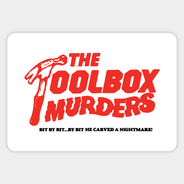 The Toolbox Murders Sticker by The Video Basement